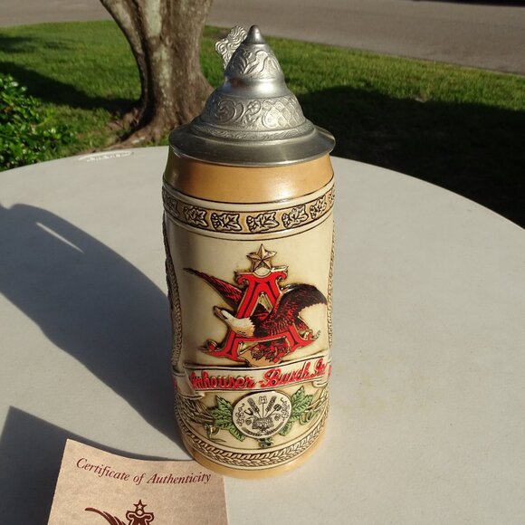 Budweiser Limited Edition M Series 32016 Anheuser Busch Inc. Beer Stein - Picture 1 of 12